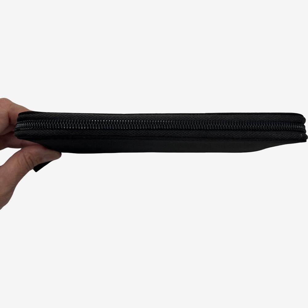 Prada Black Tessuto Nylon Leather Zip Around Travel Wallet Organizer Italy - Picture 9 of 14